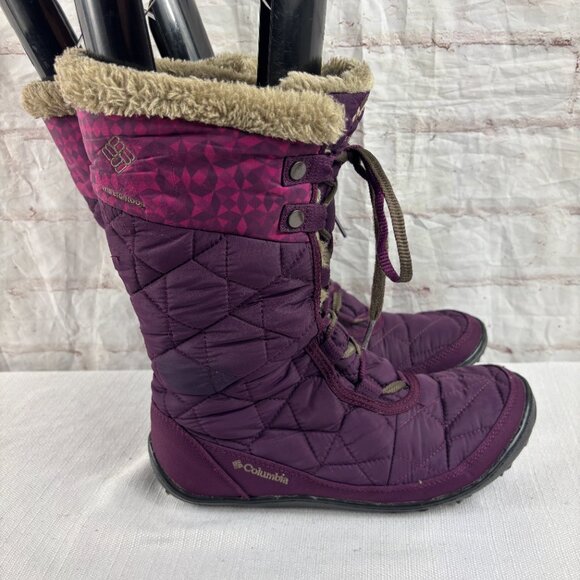 Columbia Women's 8.5 Purple Minx Mid II Insulated Waterproof Winter Snow Boots - Picture 8 of 14